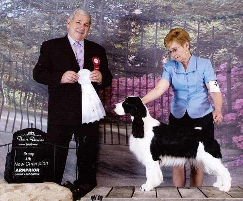 Monique winning a Group 4th, Arnprior, Ontario, May 2009